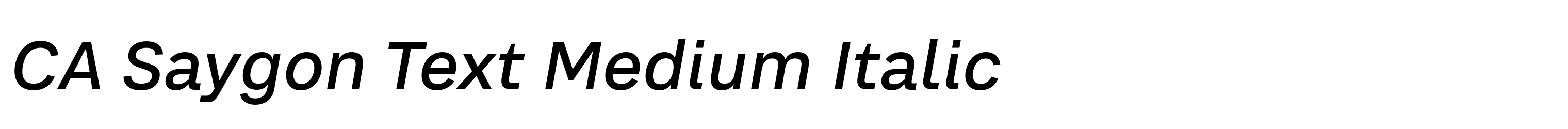 CA Saygon Text Medium Italic